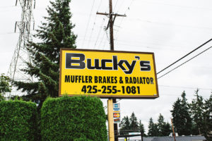 Bucky's Renton Auto Repair signage
