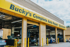 Four car garage at Bucky's Auto Repair Federal Way