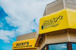 Bucky's Auto Repair Federal Way with bright signage