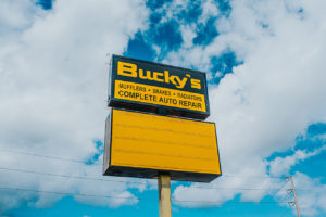 Bucky's Auburn Auto Repair billboard