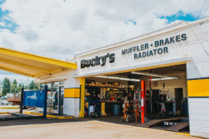 Bucky's Auto repair puyallup shop with tools, lifts and other repair needs