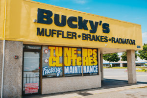 Bucky's Lakewood Auto repair location front door