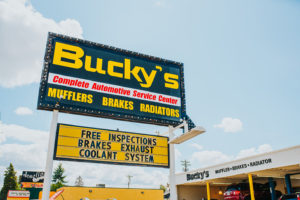 Billboard at Bucky's Auto Repair Tacoma 48th Street
