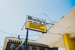 Bucky's Everett Auto repair location billboard